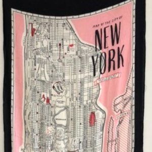 kate spade new york city map scarf